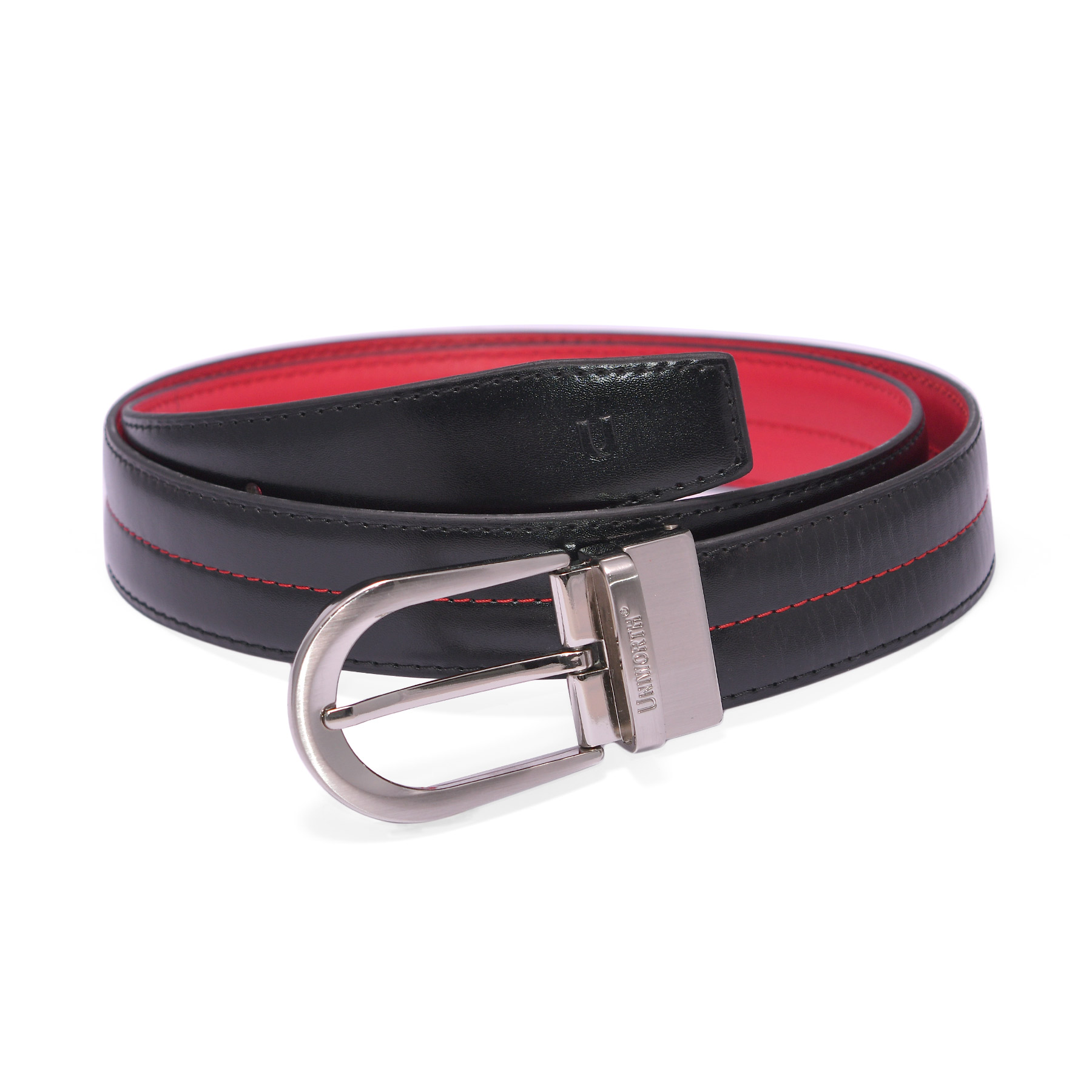 Black red Formal Belt
